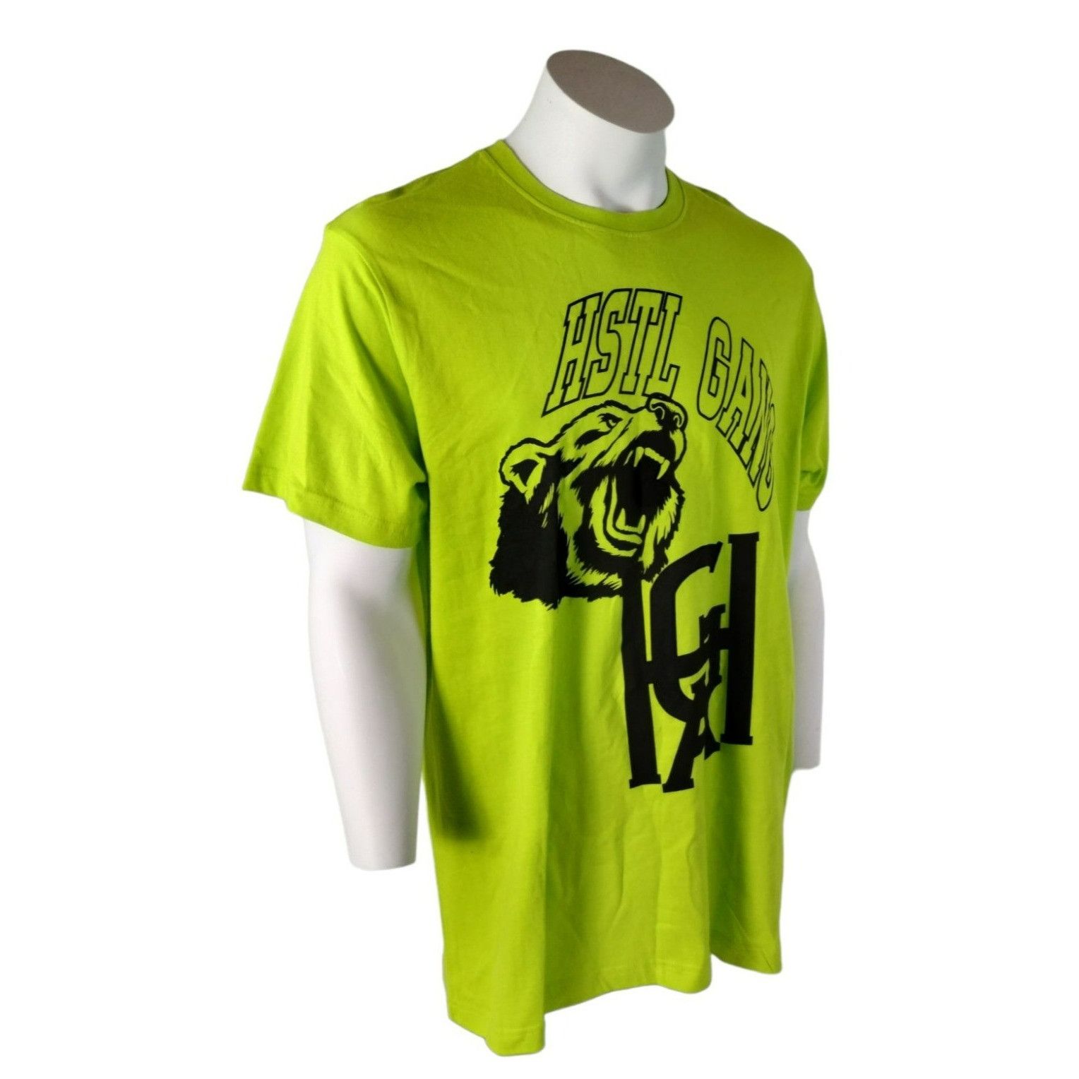 Hustle Gang Hustle Gang Mens Large Acid Lime Sweet Tooth Grizzly Bear Gr Size US L / EU 52-54 / 3 - 1 Thumbnail