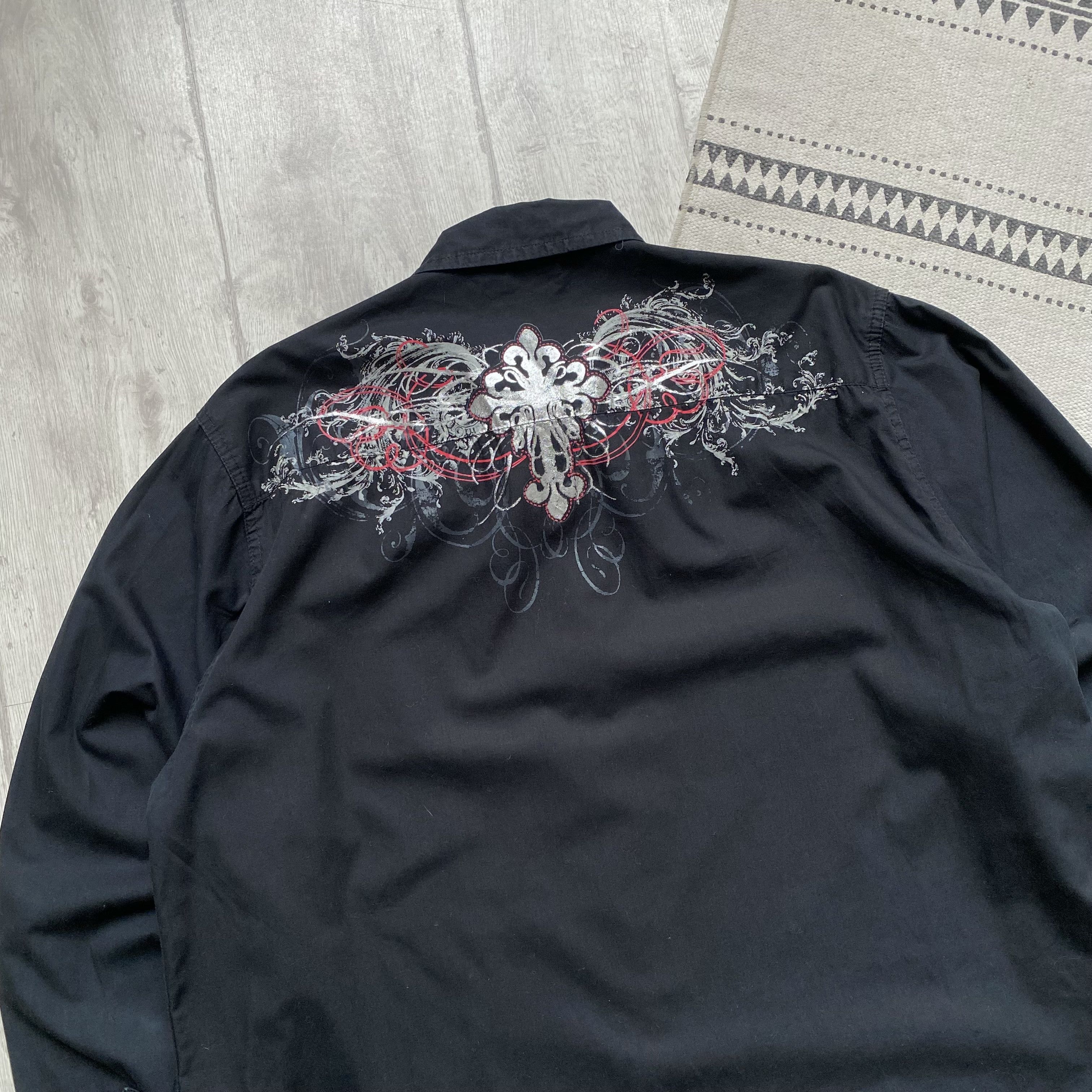 Tapout 👔 Vintage Affliction style shirt MMA Elit Opium LGB Style Size US XL / EU 56 / 4 - 9 Thumbnail