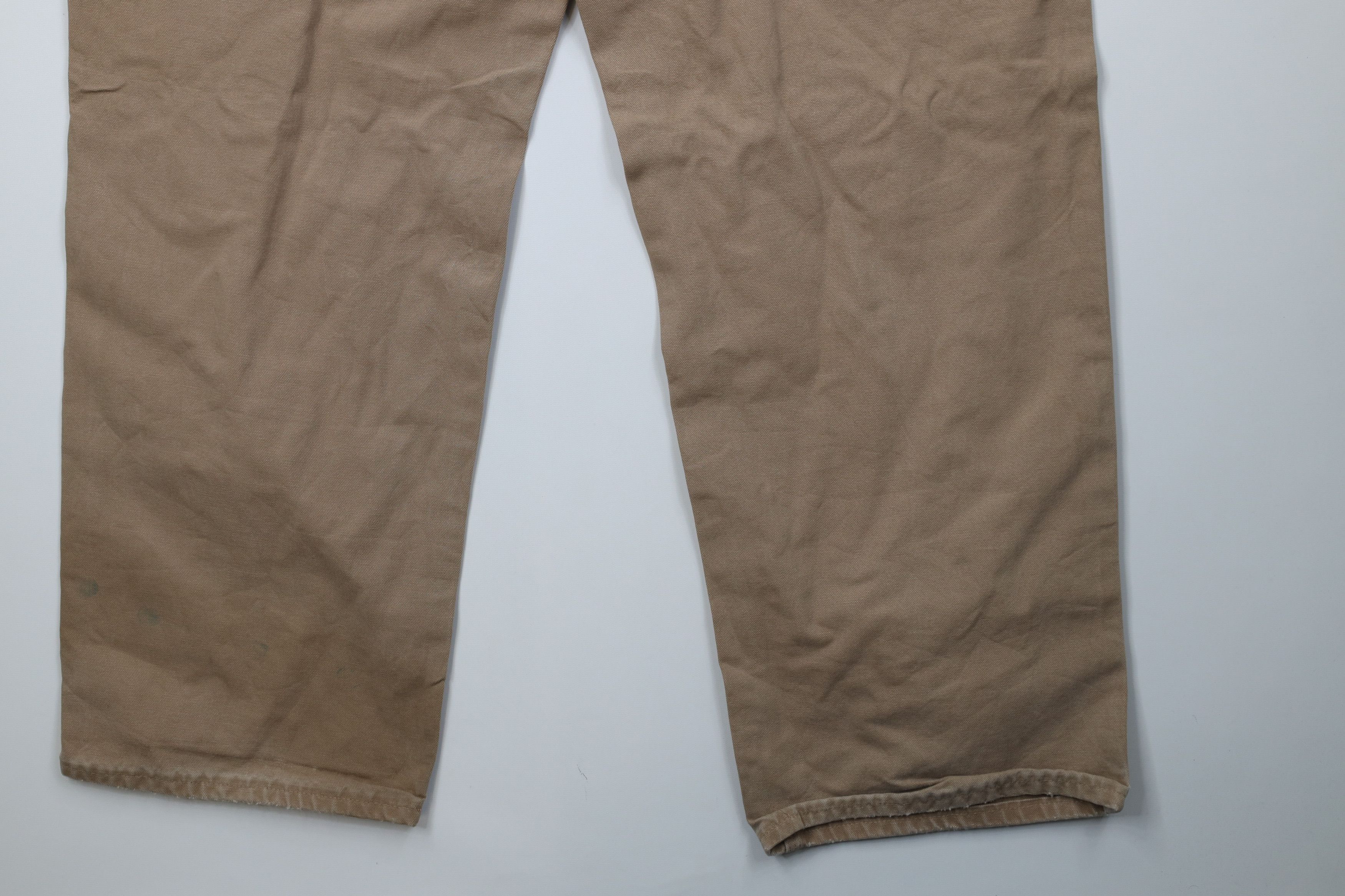 Carhartt Vintage Y2K 2004 Carhartt Canvas Wide Leg Dungaree Pants USA Size US 40 / EU 56 - 15 Thumbnail