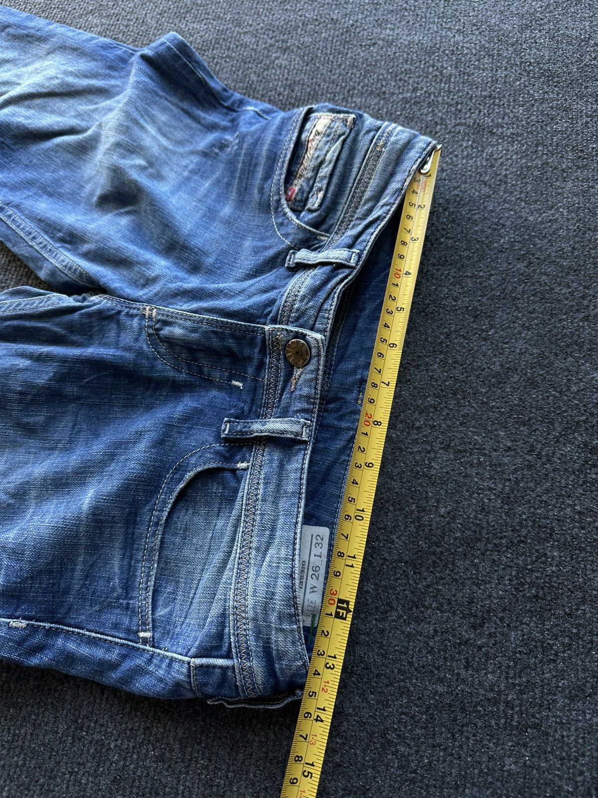 Diesel 🚨 DIESEL AVANT GARDE GOTHIC WOMEN JEANS LOGO IFSIXWASNINE Size 26" / US 2 / IT 38 - 13 Thumbnail