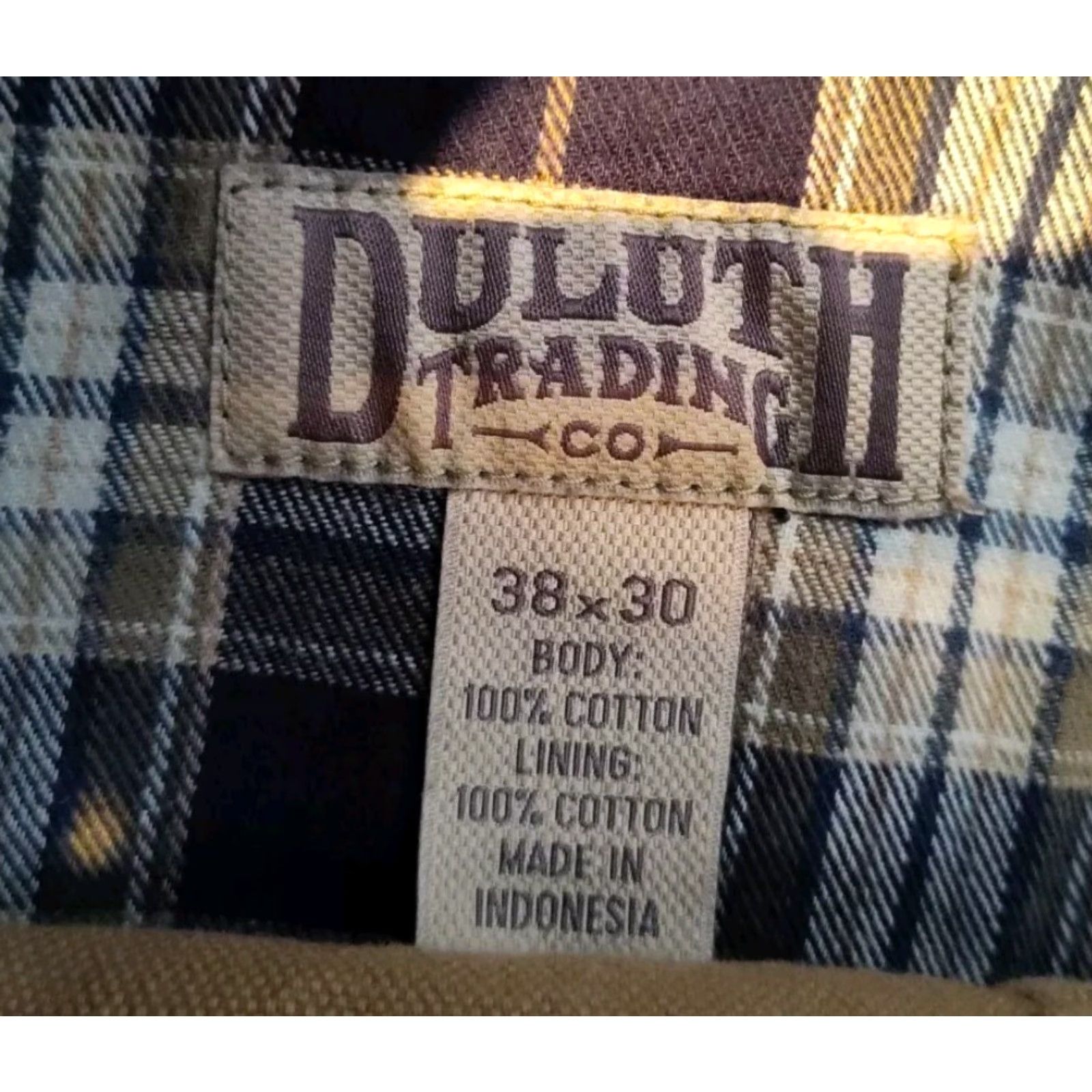 CO Duluth Trading Co Men's Flannel-Lined Jeans 38X30 Blue Ballroom Workwear Size US 38 / EU 54 - 7 Thumbnail