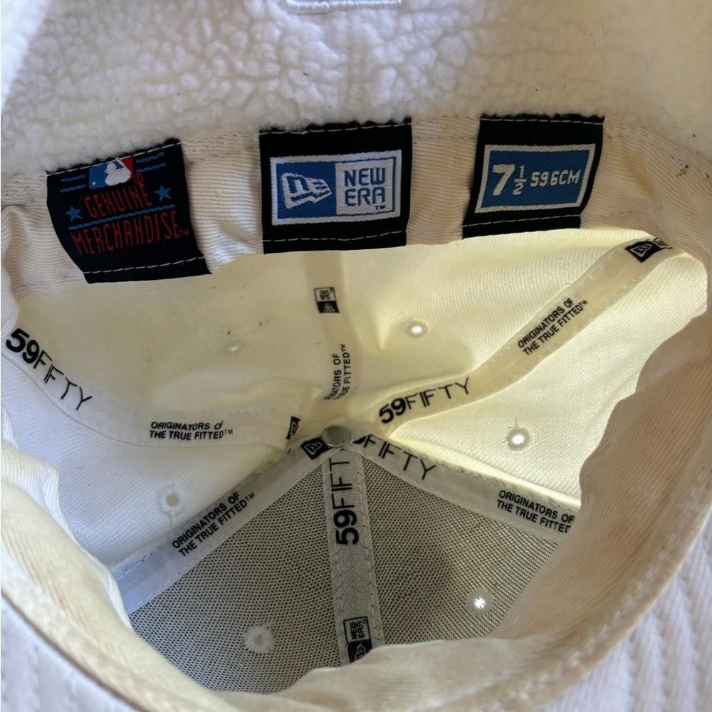 Designer Rare Y2K NY Yankees New Era White Snapback Hat Size ONE SIZE - 3 Thumbnail