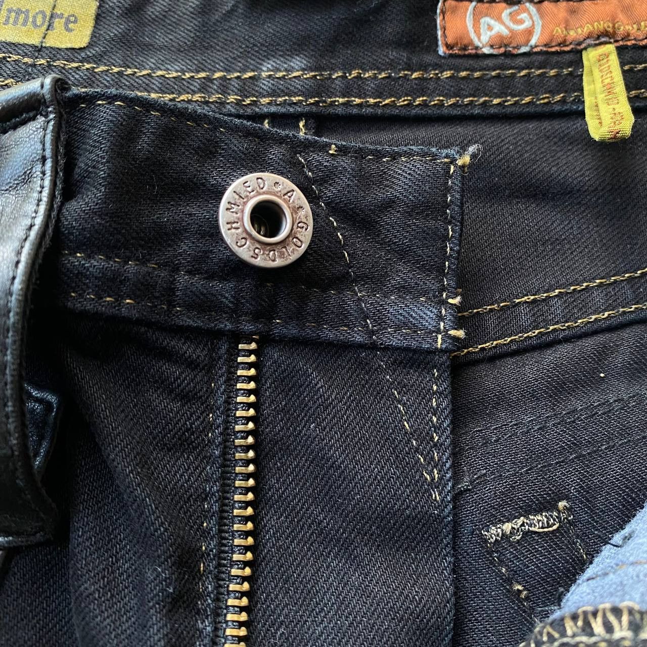 AG Adriano Goldschmied FLARE AG Adriano Goldschmied "The Fillmore" Leather Western Size US 29 - 5 Thumbnail