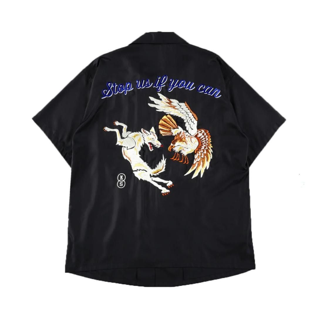 KOZABURO KOZABURO x sulvam Embroidered Short Sleeve Shirt Black L Size US L / EU 52-54 / 3 - 1 Thumbnail