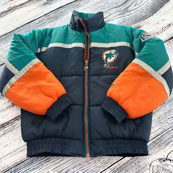 Pro Player Vintage NFL Dolphins “Pro Player” 90’s Puffer Team Reversibl Size US M / EU 48-50 / 2 - 1 Thumbnail