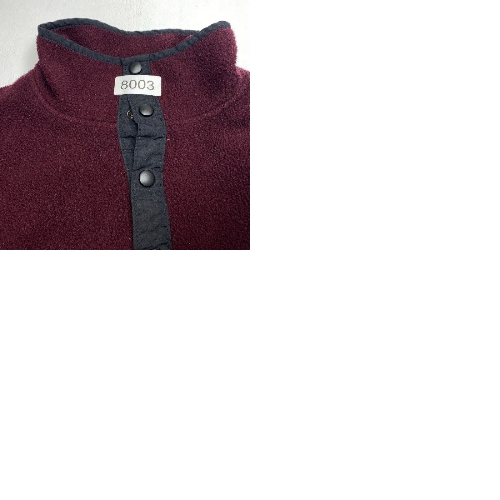 Vintage VINTAGE Woolrich Sweater T Snap Fleece Pullover Mens Large Maroon 8003 Size US L / EU 52-54 / 3 - 9 Thumbnail
