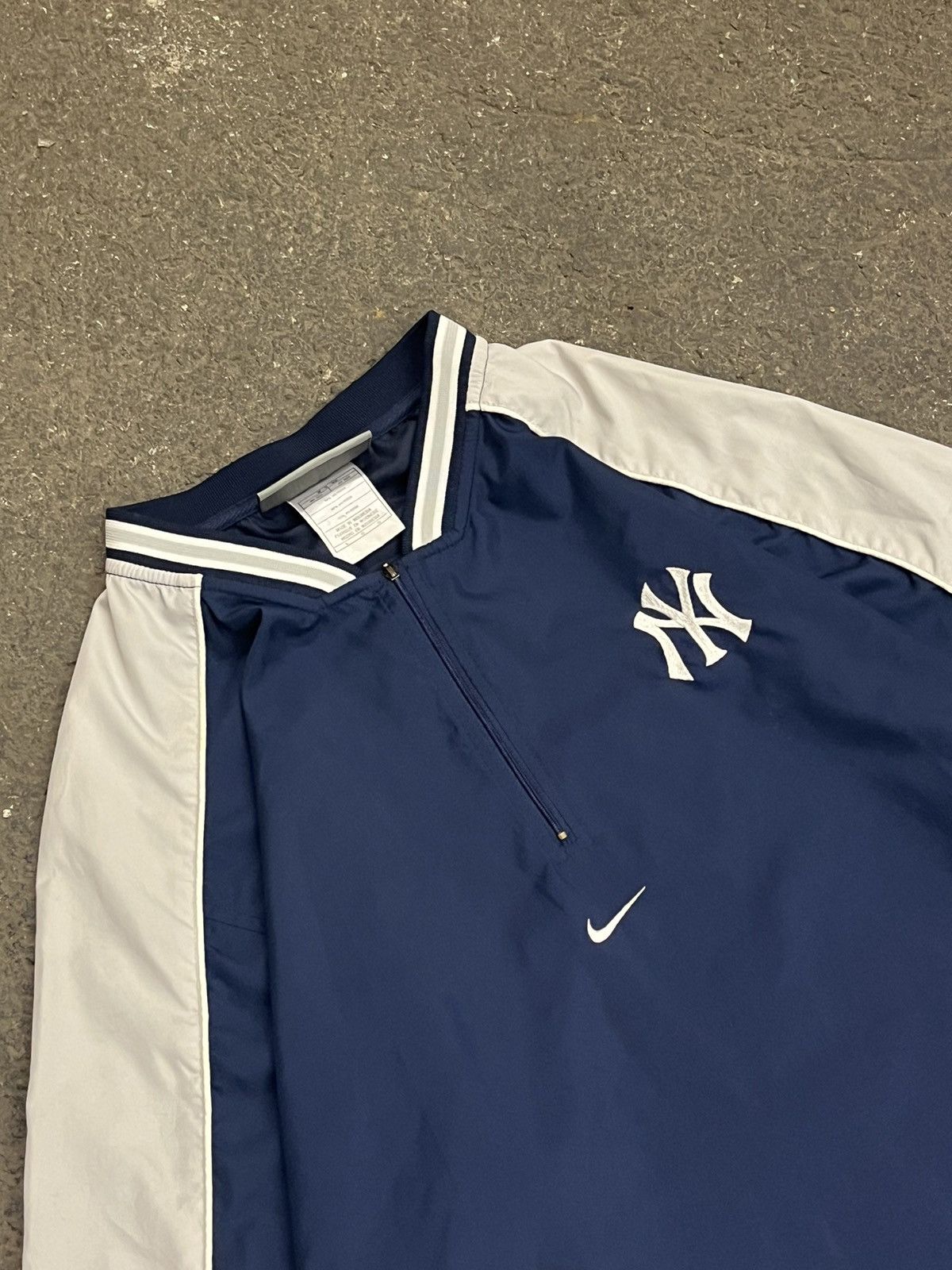 Nike × Vintage Nike center swoosh NY Yankees pull over jacket hype rare y2k Size US XL / EU 56 / 4 - 3 Thumbnail