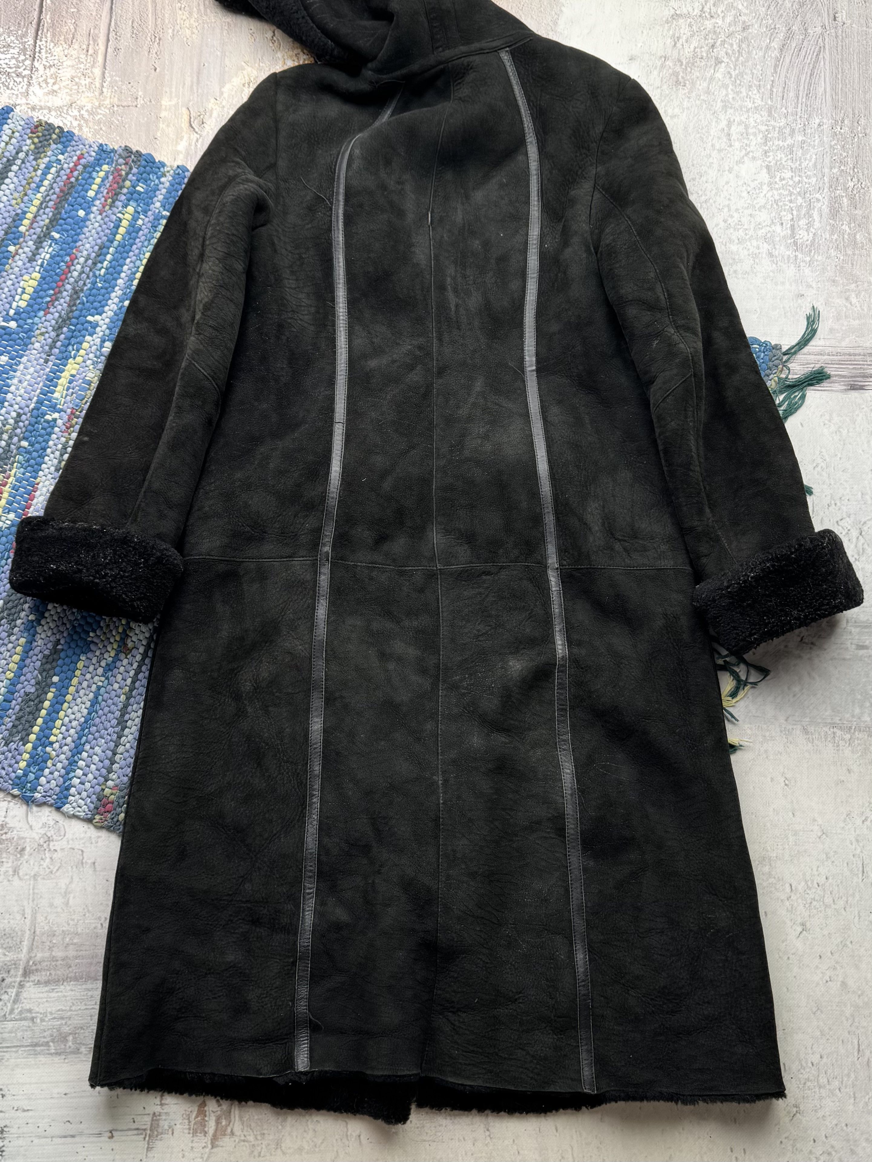 Japanese Brand Vintage Real Sheepskin Hooded Coat D15(584)A789 Size M / US 6-8 / IT 42-44 - 12 Thumbnail