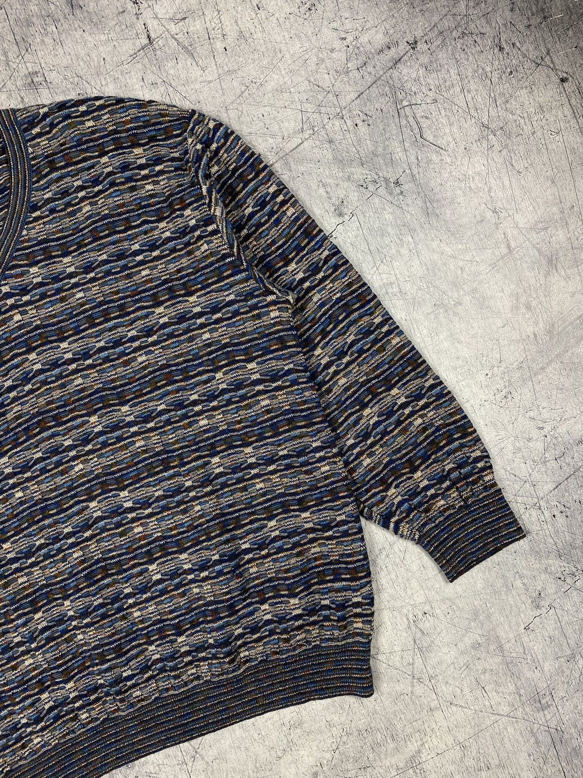 Missoni Missoni Sport Multicolor Wool Blend Sweater 3D Knit Jumper Size US L / EU 52-54 / 3 - 4 Thumbnail