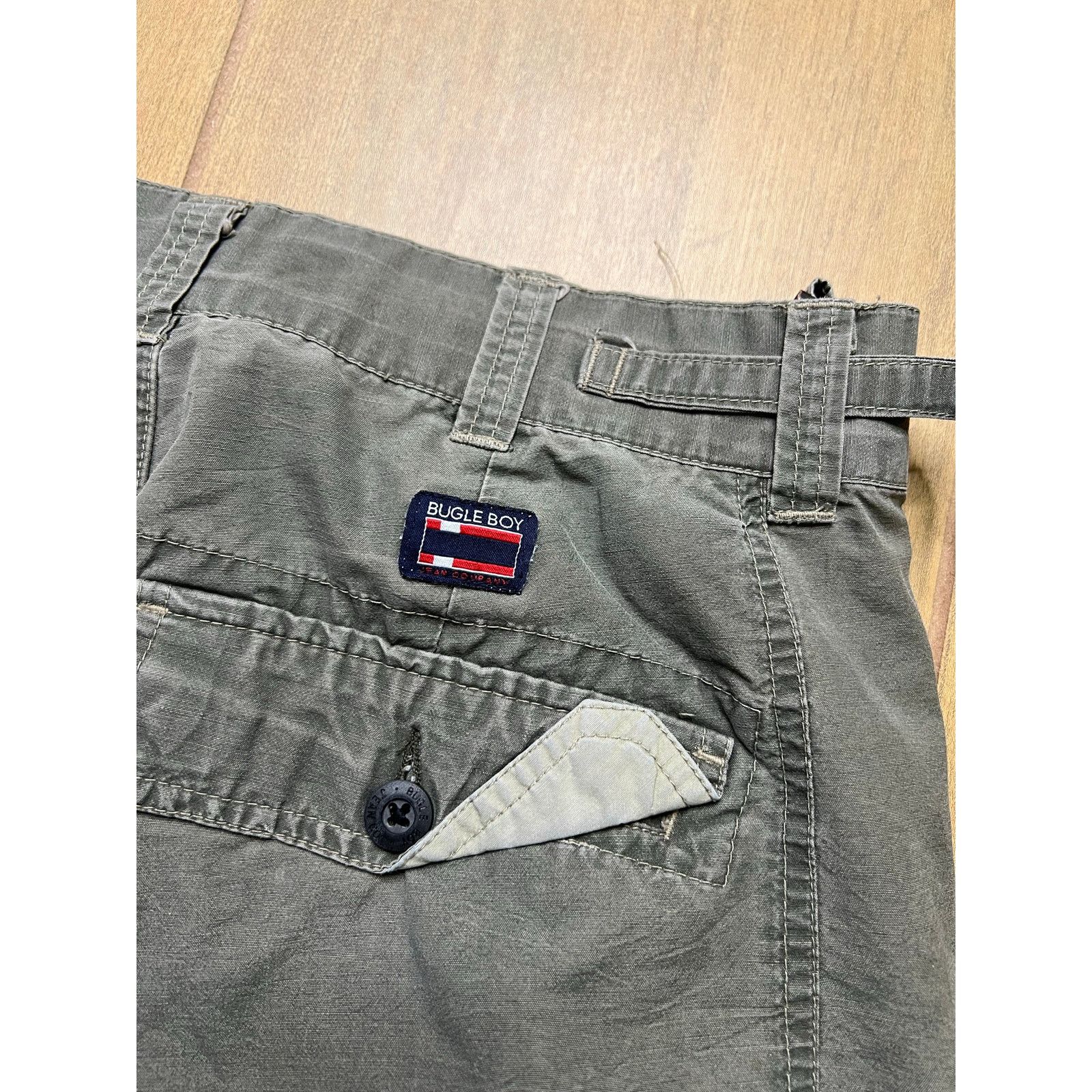 Bugle Boy Vintage 90s Bugle Boy Cargo Pants Mens 30x30 Olive Green Y2K Size US 30 / EU 46 - 13 Thumbnail