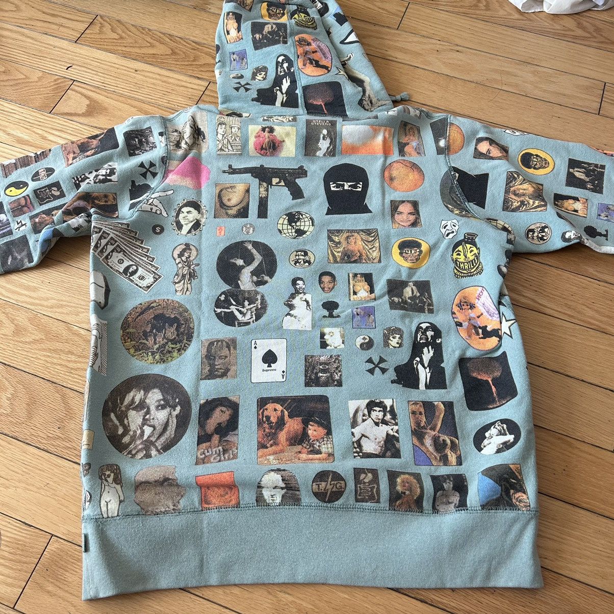 Supreme Supreme Thrills Hooded Sweatshirt Blue Medium Size US M / EU 48-50 / 2 - 2 Thumbnail