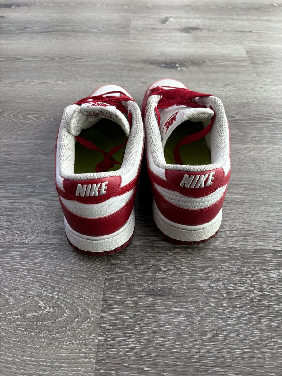 Nike Nike Dunk Low "White Gym Red” (WMNS) **PRE-OWNED** Size US 11.5 / EU 44-45 - 4 Thumbnail