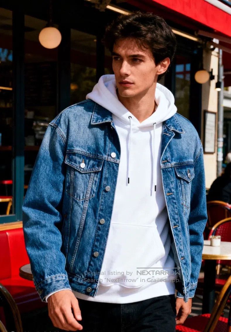 Balenciaga Balenciaga Back Logo Letter Print Single-Breasted Blue Men Size US S / EU 44-46 / 1 - 2 Thumbnail