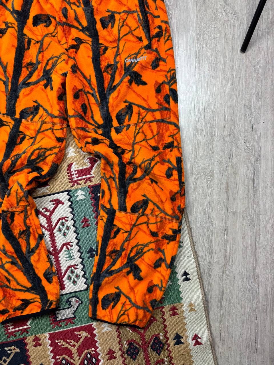 Carhartt × Japanese Brand RARE Carhartt Real Tree Fleece Y2K Orange Suits Size 34R - 9 Thumbnail
