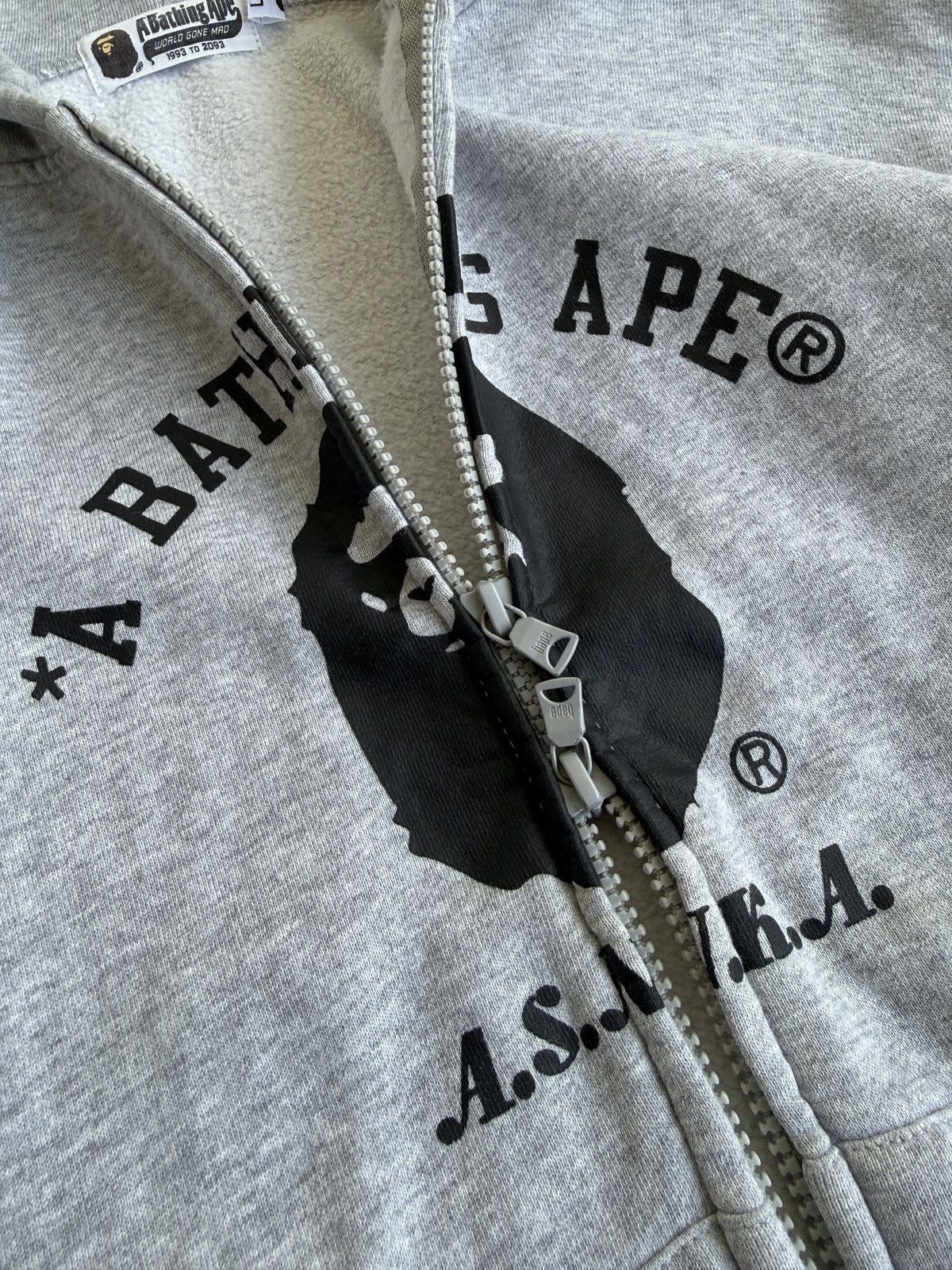 Bape A Bathing Ape Bape Ape shall never kill Ape zipper hoodie Size US L / EU 52-54 / 3 - 5 Thumbnail
