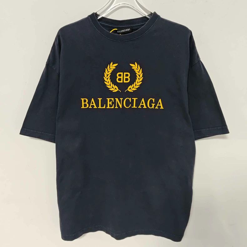 Balenciaga Balenciaga Wheat Ear Short Sleeve Tee Size US S / EU 44-46 / 1 - 1 Thumbnail