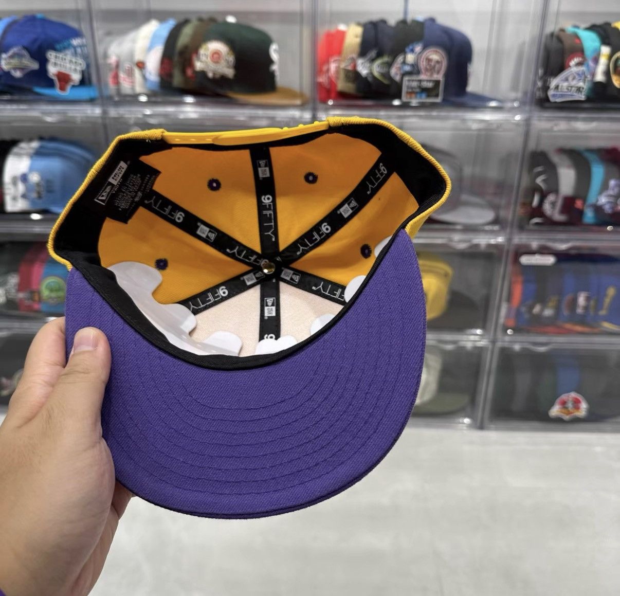 New Era New Era × X-GIRL Lakers Colorway Flat Brim Baseball Cap J32 Size ONE SIZE - 4 Thumbnail