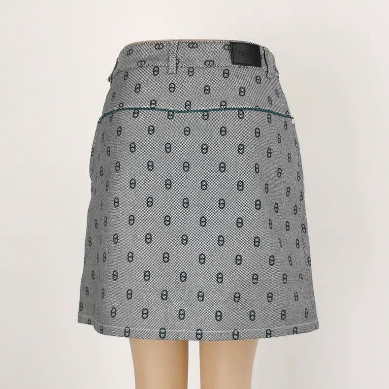 Hermes Hermes Cotton Color-blocked Printed Leather Patch Logo Ski Size 26" / US 2 / IT 38 - 3 Thumbnail
