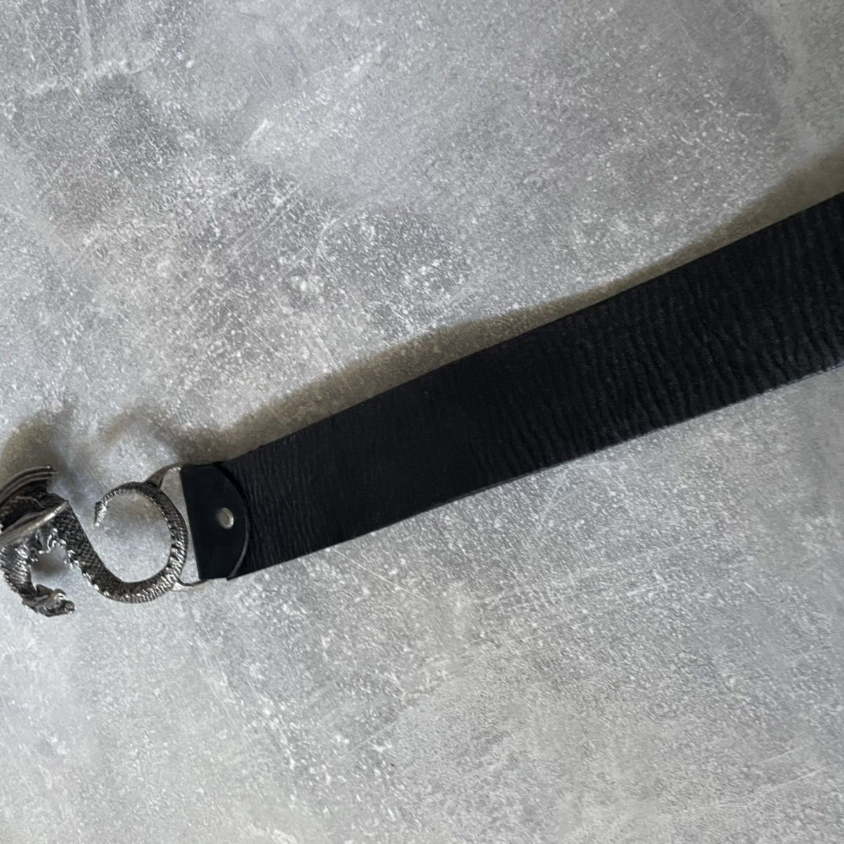 Japanese Brand Vintag Metal Dragon Leather Belt JAPAN NINJA ISSEY RAF yohji Size ONE SIZE - 6 Thumbnail