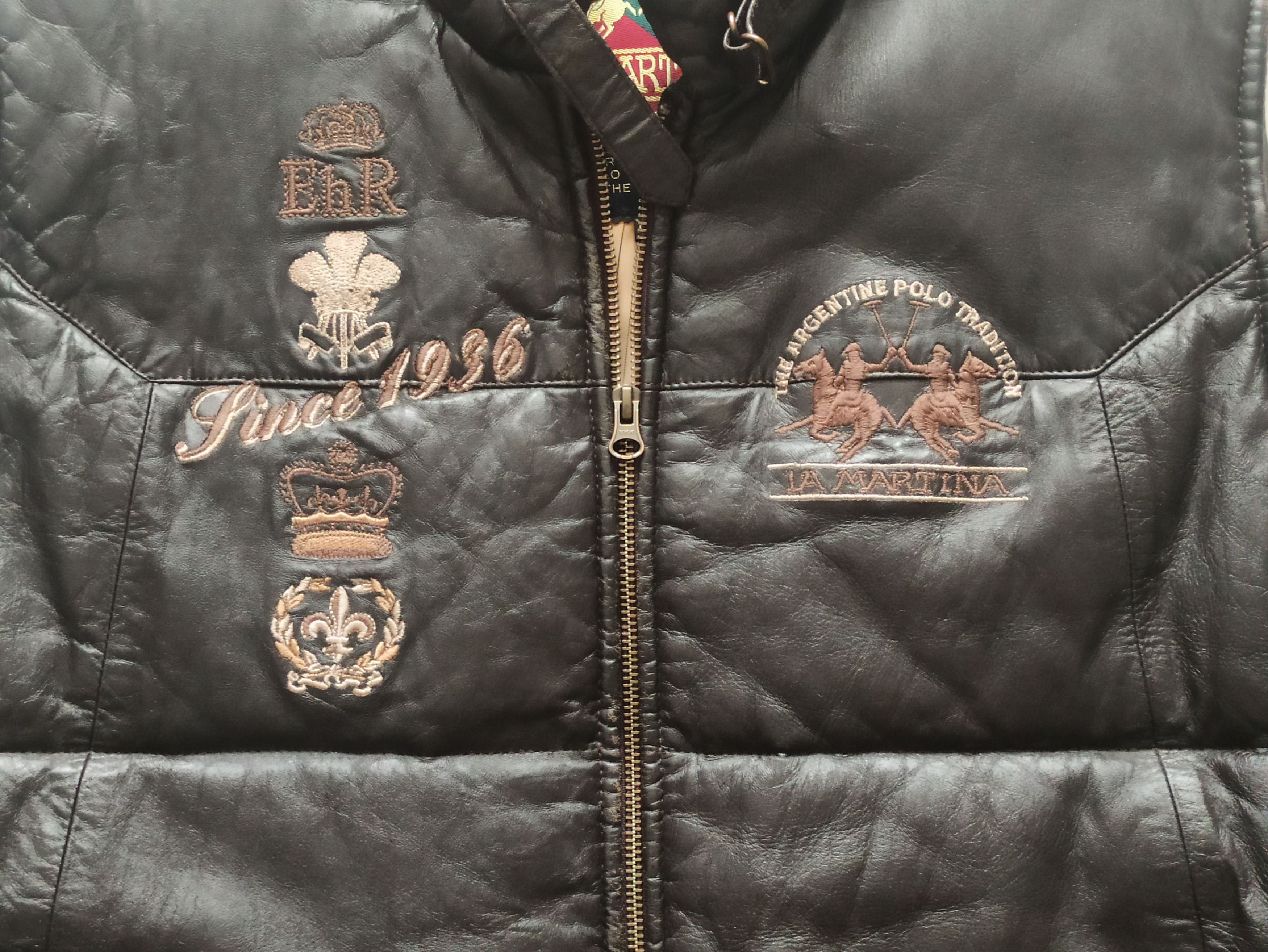 La Martina La Martina Lando Simonetti Archival Sheepskin Leather Vest Size US XL / EU 56 / 4 - 3 Thumbnail
