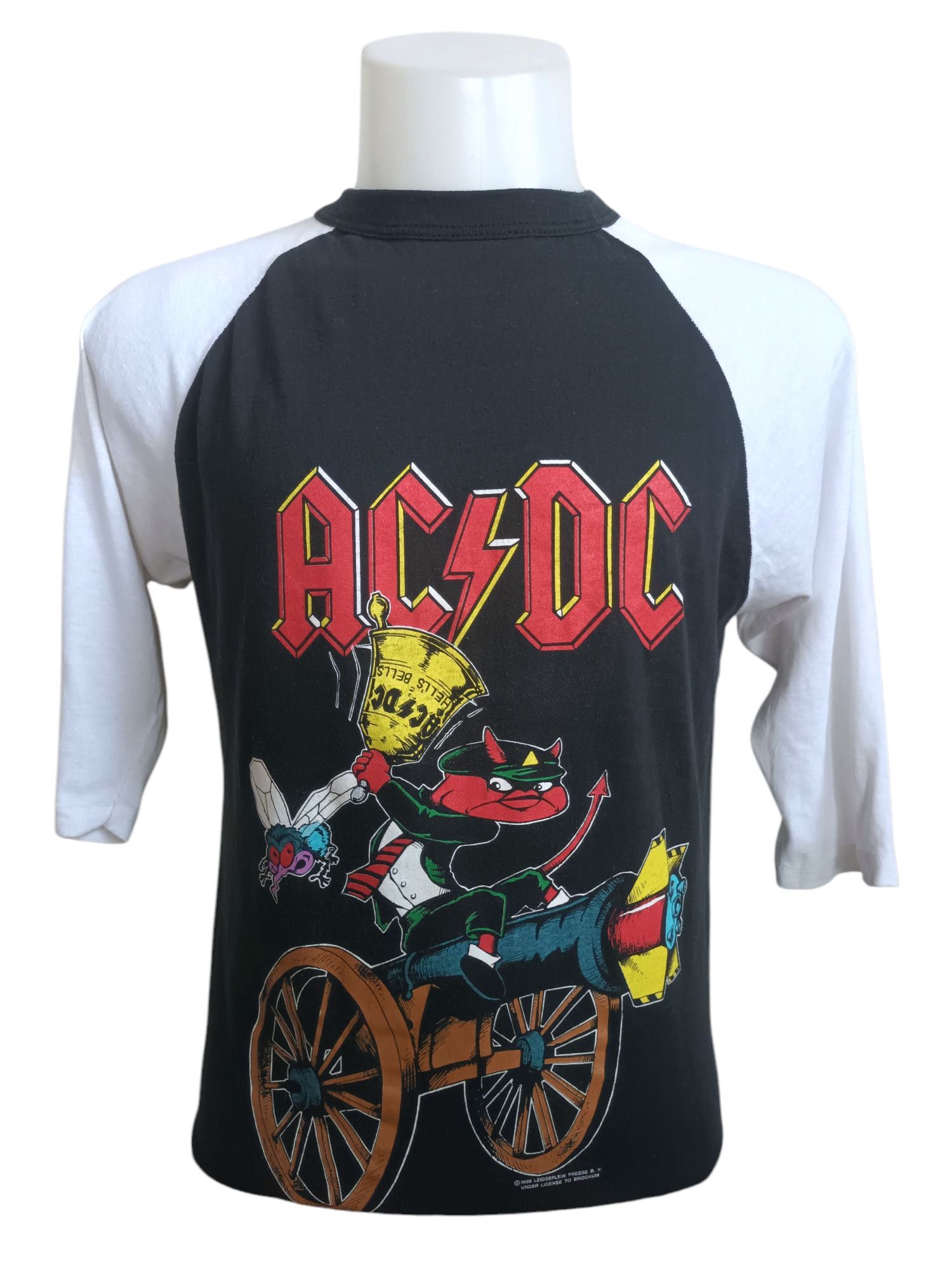 AC/DC Vintage t shirt ACDC HELL'S BELLS 1990 ragland tour tshirt. Size US L / EU 52-54 / 3 - 14 Thumbnail