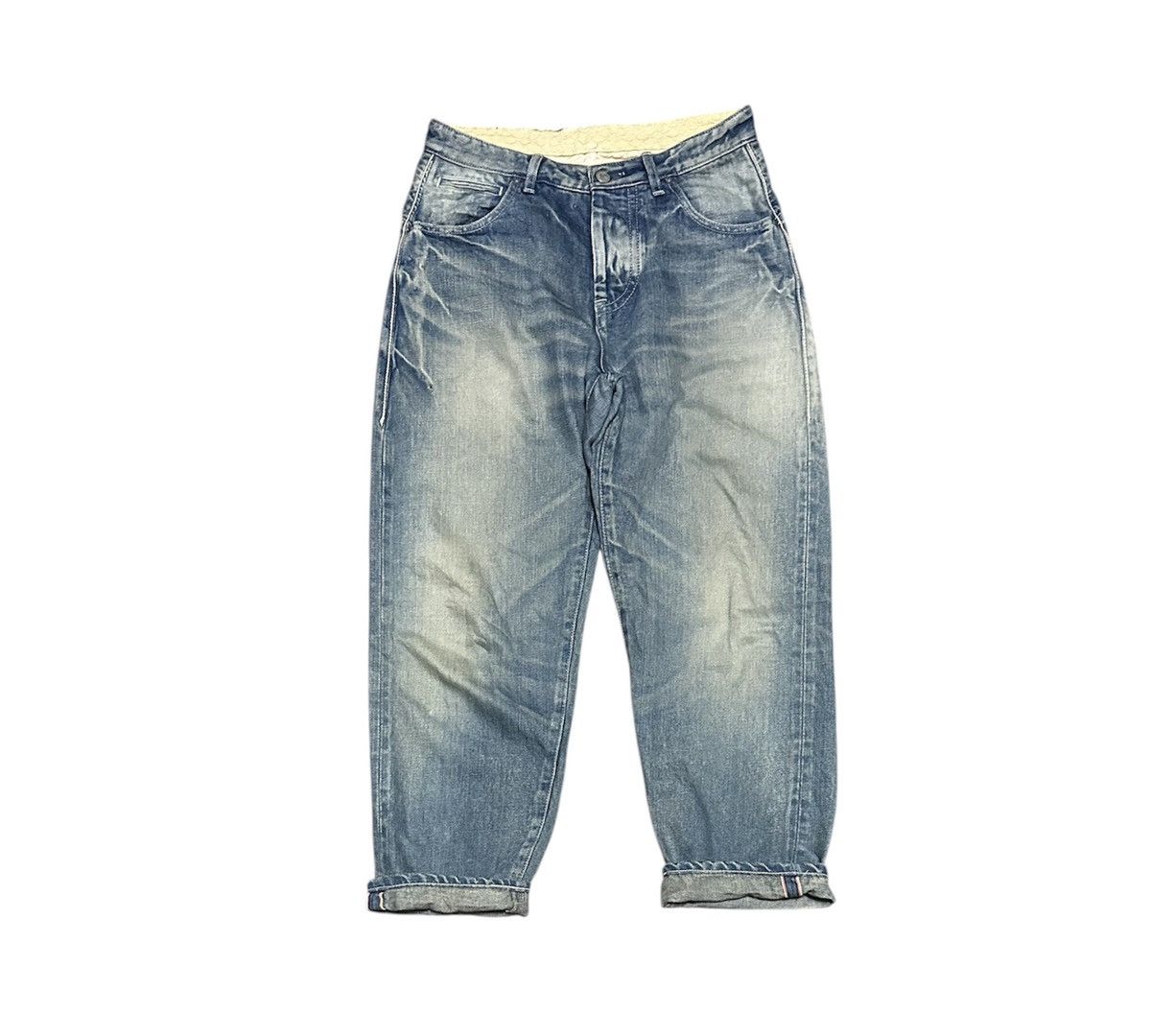 Japanese Brand Vintage Japanese Mina.Co Selvedge Tapered Jeans Size US 30 / EU 46 - 1 Thumbnail