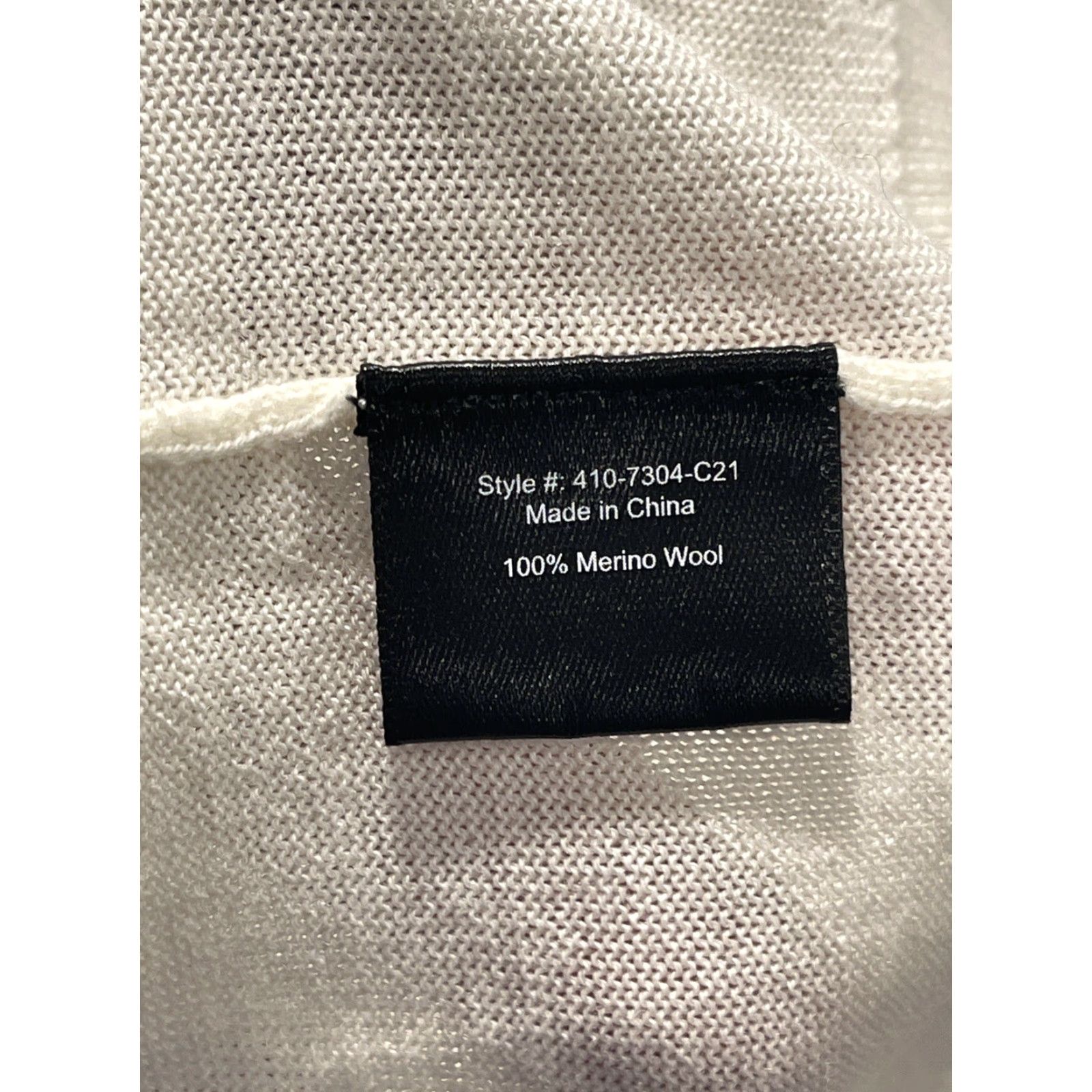 Vintage Jenni Kayne Crosby Sweater Womens Large Cream Merino Wool Crew Neck Pullover Size L / US 10 / IT 46 - 5 Thumbnail