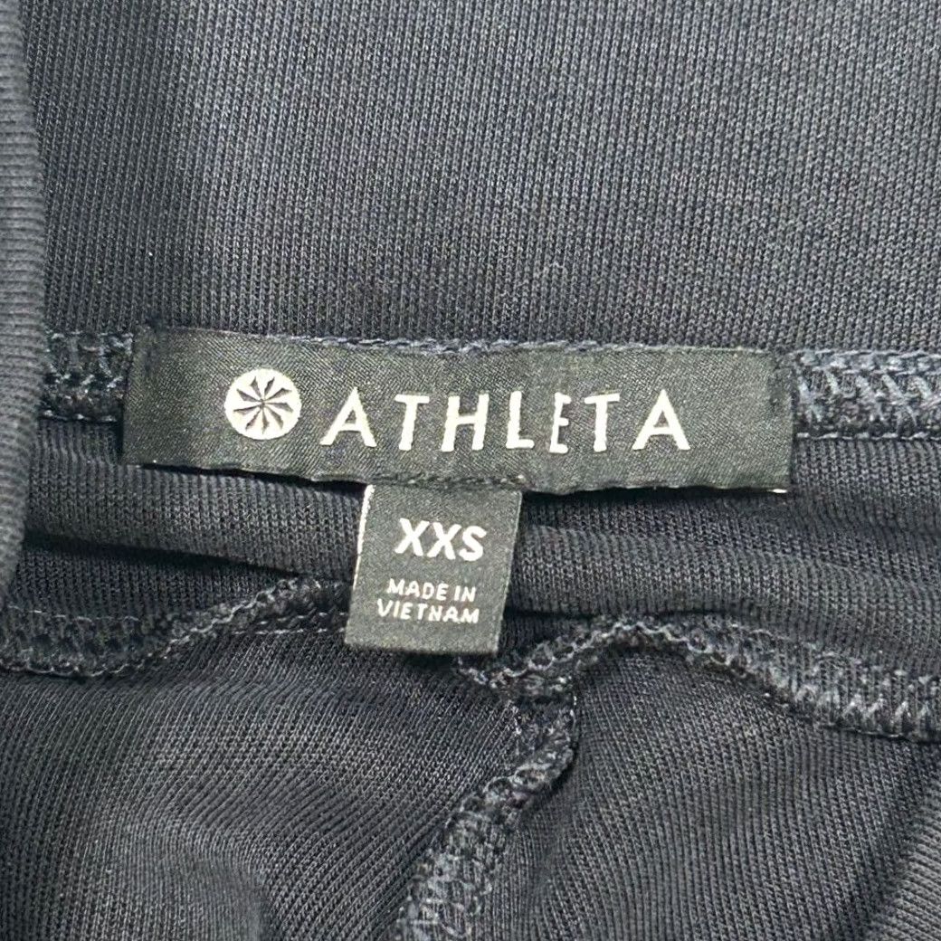 Athleta EUC Athleta Black Ankle Athletic Track Pants Womens XXS Size 24" / US 00 / IT 34 - 4 Thumbnail