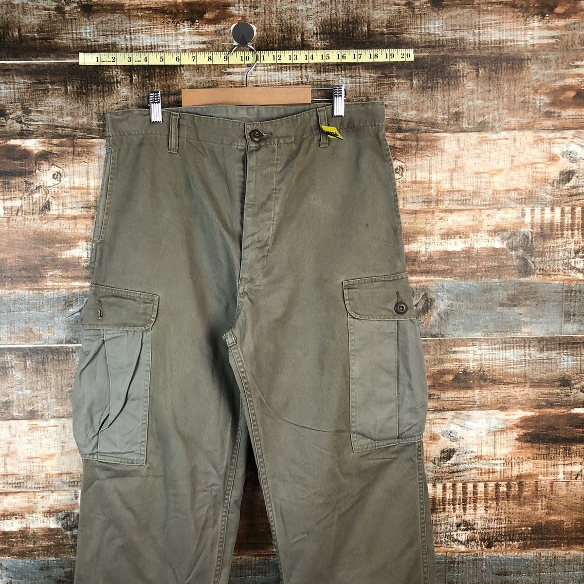 Post Overalls D Post Oalls Green Cargo Multipocket Pants #A2560 Size US 34 / EU 50 - 4 Thumbnail