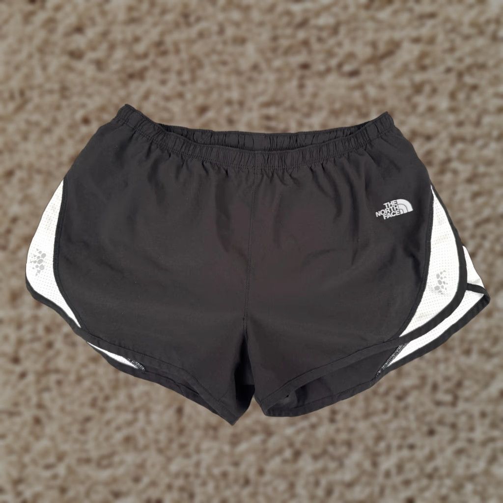 The North Face The North Face Shorts Women Medium Black White Track Sweat Lined Flight Series Size 32" / US 10 / IT 46 - 1 Thumbnail