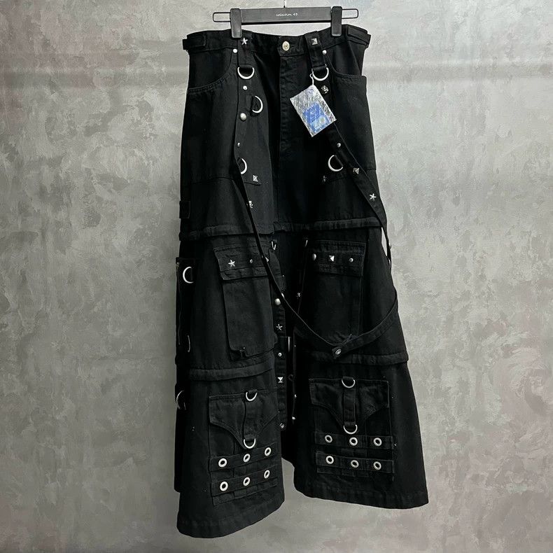 Balenciaga Balenciaga size 38 Black metallic-embellished half-length Size 24" / US 00 / IT 34 - 1 Thumbnail