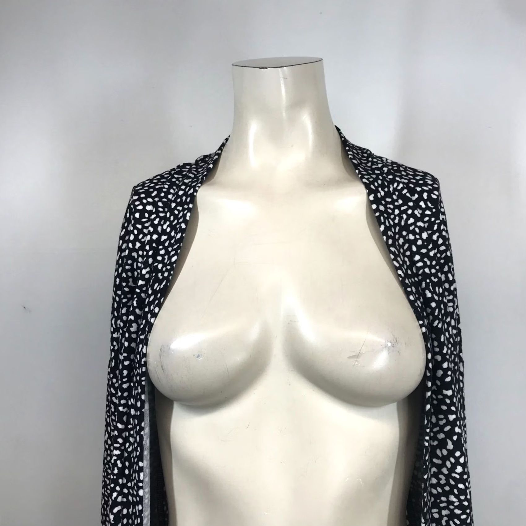 Sanctuary SANCTUARY BLACK/WHITE Long Sleeve Open Front Cardigan Sweater Womens XS Size XS / US 0-2 / IT 36-38 - 3 Thumbnail