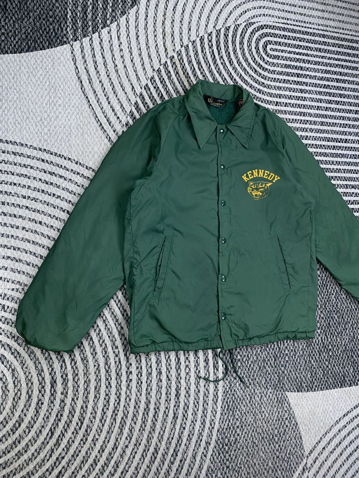 Champion 🔥Vintage 70s Champion Kennedy Tiger Embroidered Coach Jacket Size US M / EU 48-50 / 2 - 3 Thumbnail