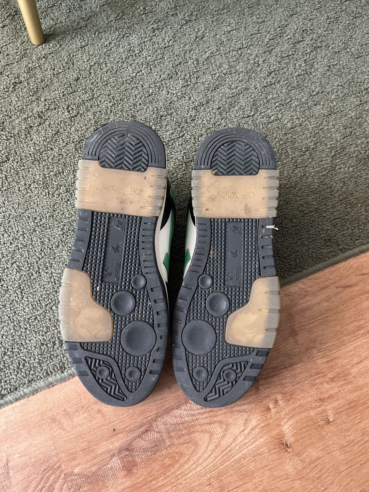 Off-White Off white “out of office” black green Size US 11.5 / EU 44-45 - 5 Thumbnail