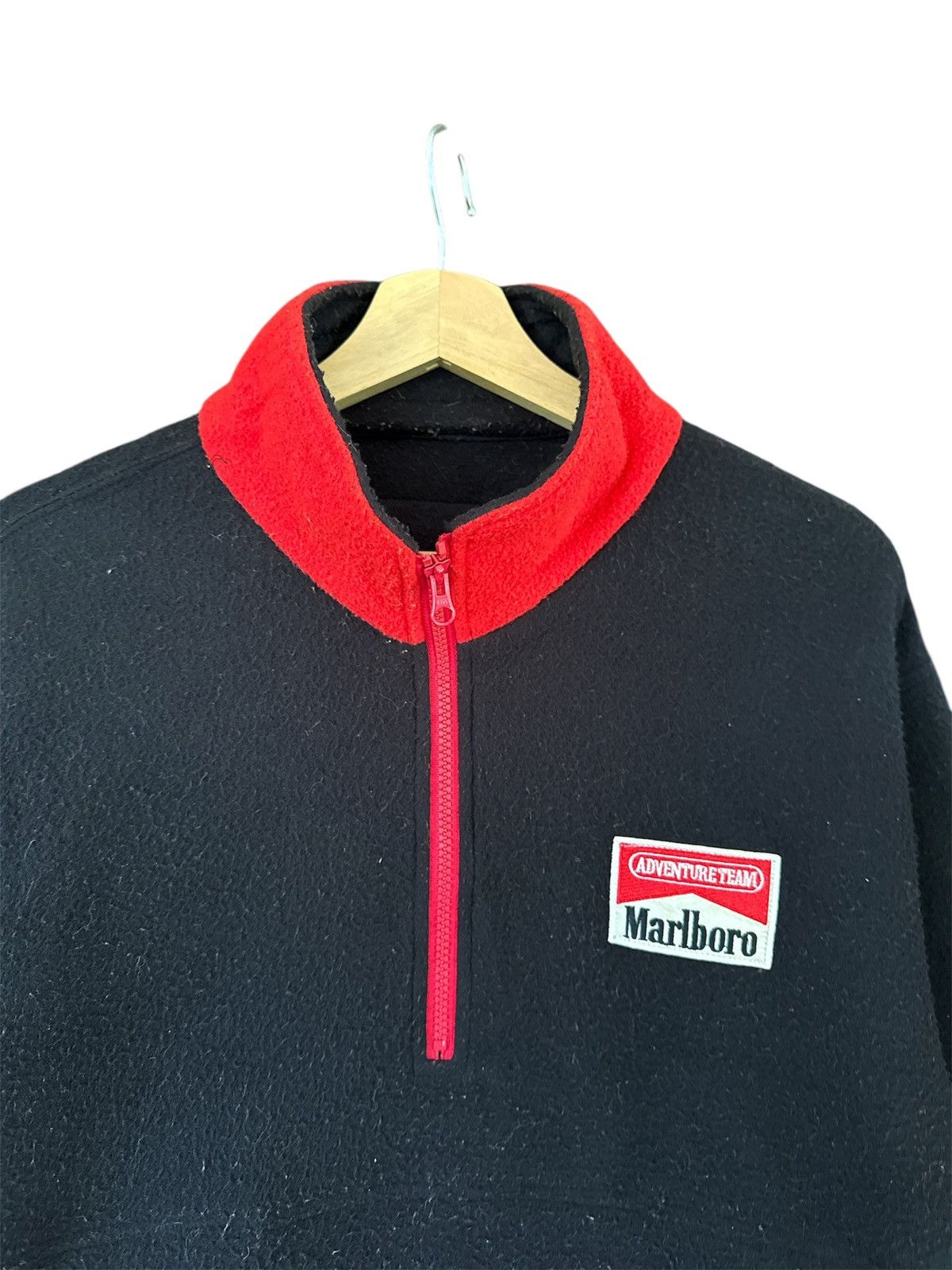 Marlboro Adventure Team × Vintage Vintage Marlboro Fleece Half Zipper Pullover Sweatshirt Size US L / EU 52-54 / 3 - 2 Thumbnail
