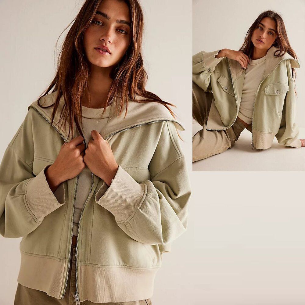 Free People New Free People Addison Cotton Jacket Size L Size L / US 10 / IT 46 - 2 Thumbnail
