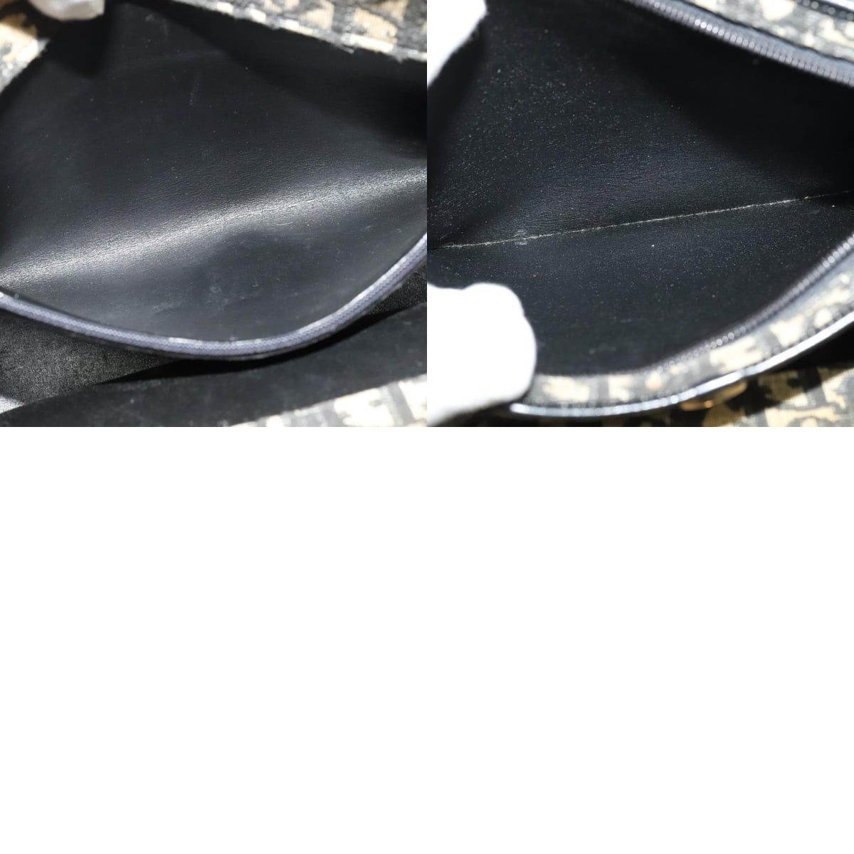 Dior DIOR Trotter Canvas Shoulder Bag Black Gold Size ONE SIZE - 12 Thumbnail