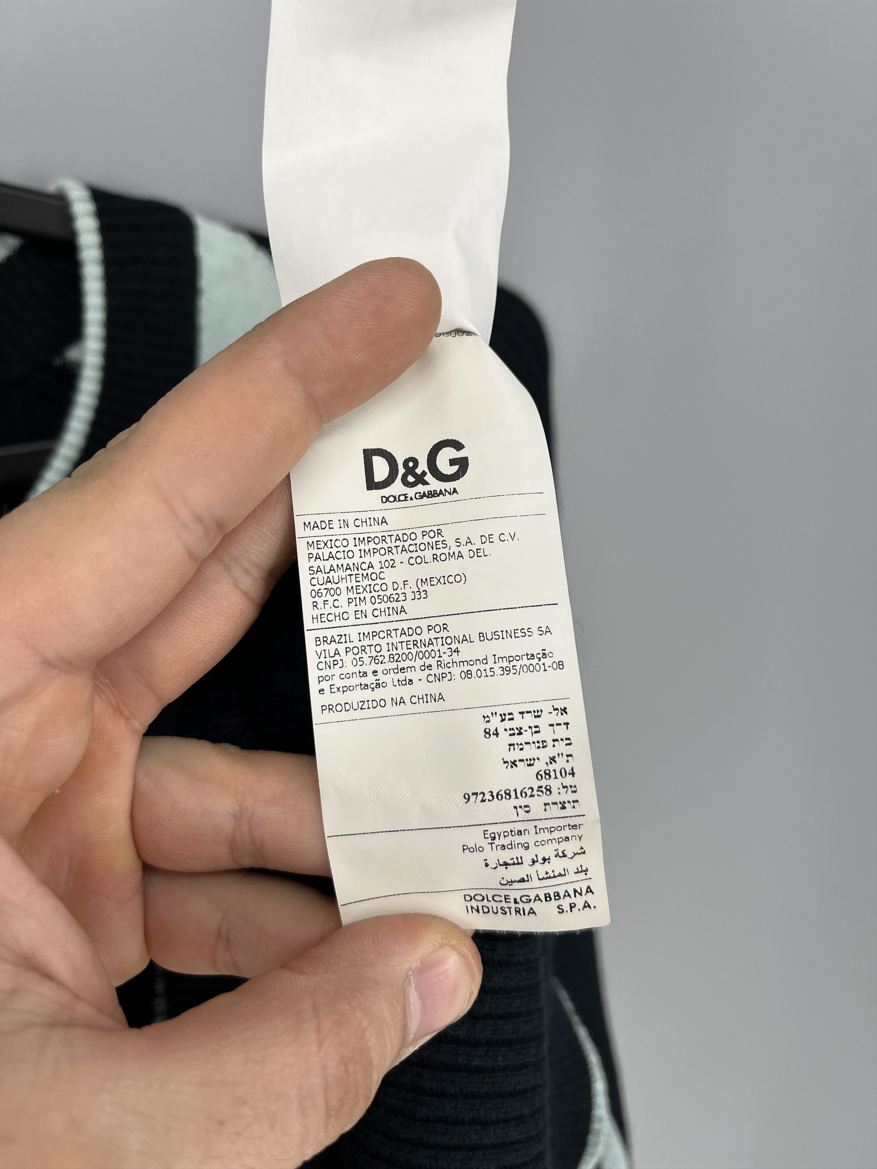 Dolce & Gabbana D&G Dolce & Gabbana Ribbed Henley Sweater Mens XXL Cotton Size US XXL / EU 58 / 5 - 11 Thumbnail