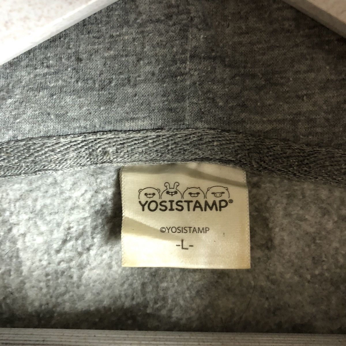 Anime × Japanese Brand Yosistamp anima distress ripped Grey Hoodie #7439 Size US M / EU 48-50 / 2 - 10 Thumbnail