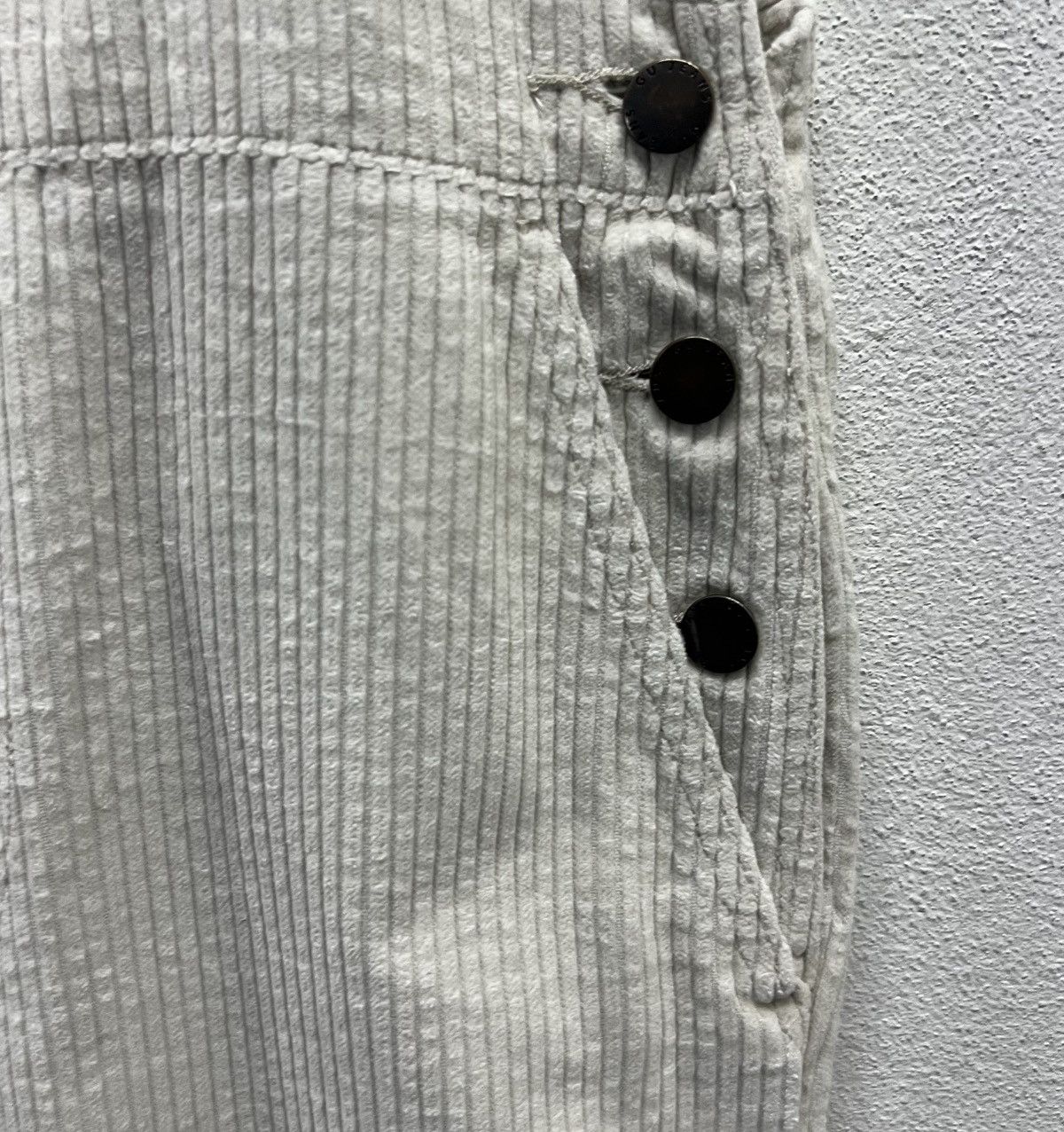 GU VINTAGE GU JEANS WHITE OVERALLS Size US 34 / EU 50 - 8 Thumbnail
