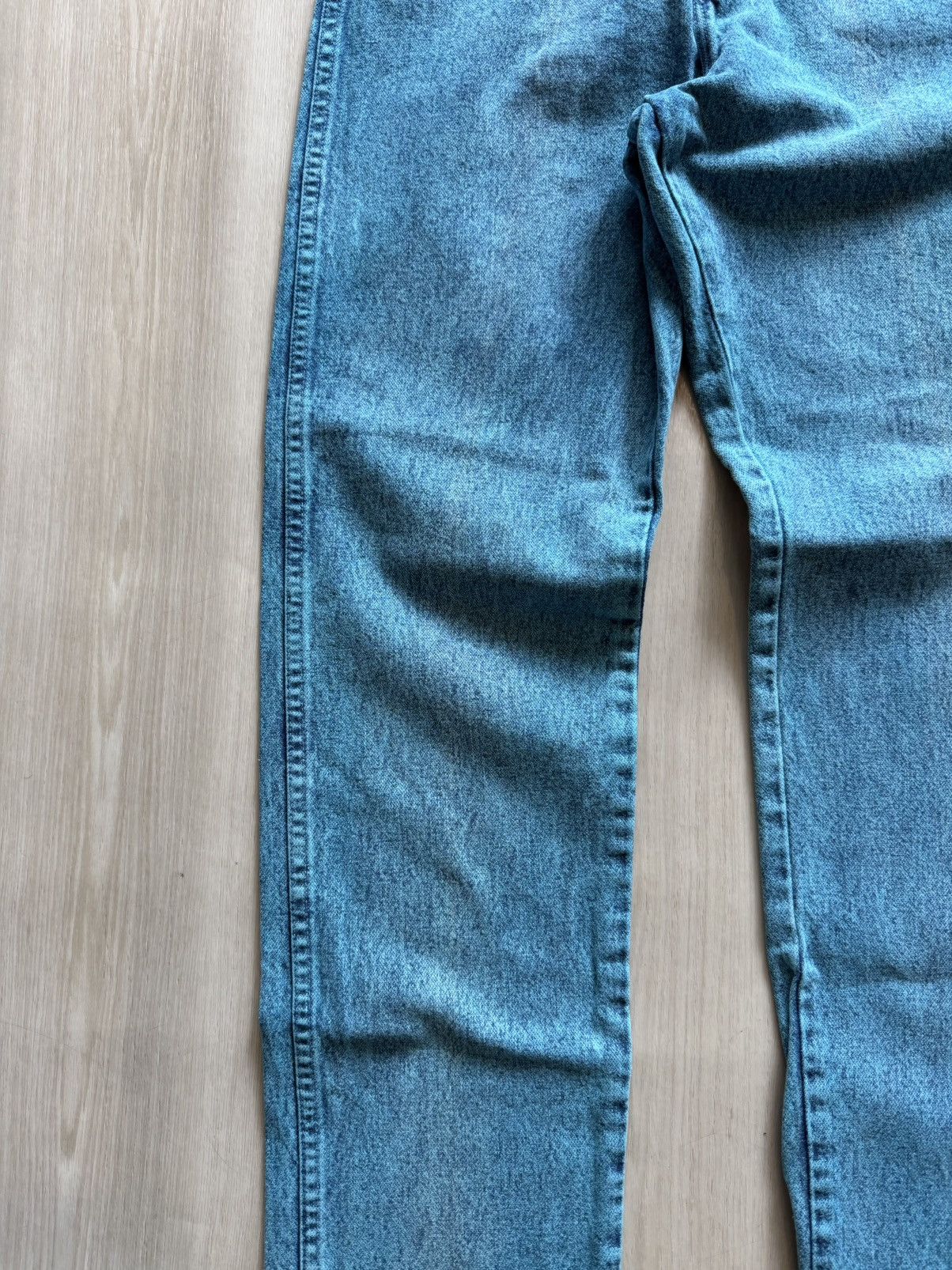 Wrangler Vintage Wrangler Turquoise Acid Washed Jeans Womens 11x32 Size 32" / US 10 / IT 46 - 4 Thumbnail