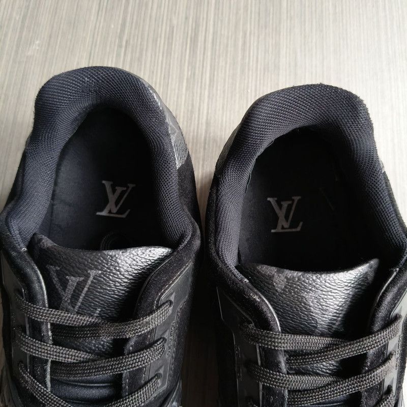 Louis Vuitton Louis Vuitton Black Trainer Sneakers - Size US 8.5 / EU 41-42 - 7 Thumbnail