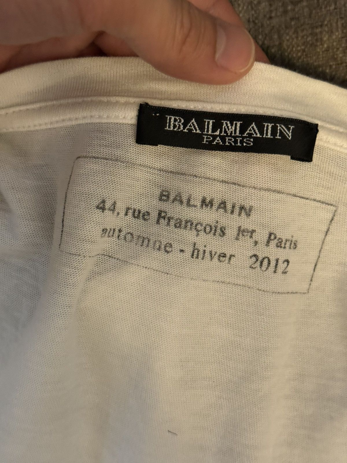 Balmain Balmain t shirt 2012 olivier rousting double eagle shield Size US S / EU 44-46 / 1 - 3 Thumbnail