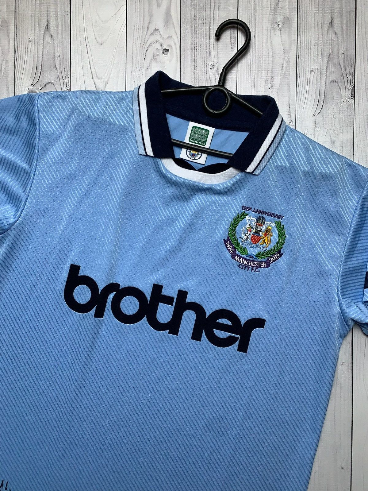Vintage Vintage Manchester City soccer jersey retro blue size M Size US L / EU 52-54 / 3 - 2 Thumbnail