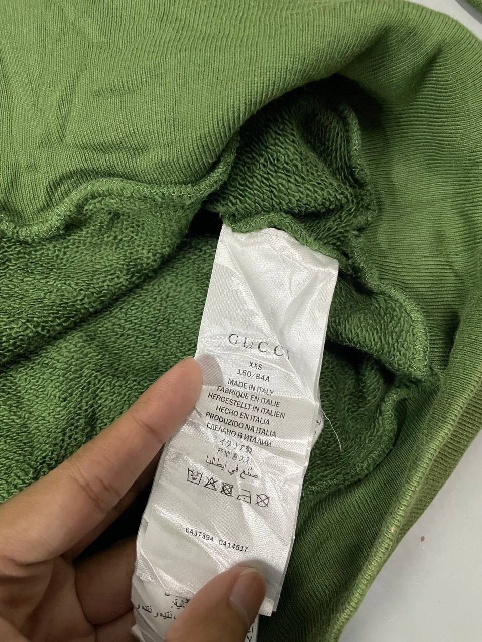 Gucci Gucci green cotton jersey hoodie. Reflective line Size US XXS / EU 40 - 6 Thumbnail