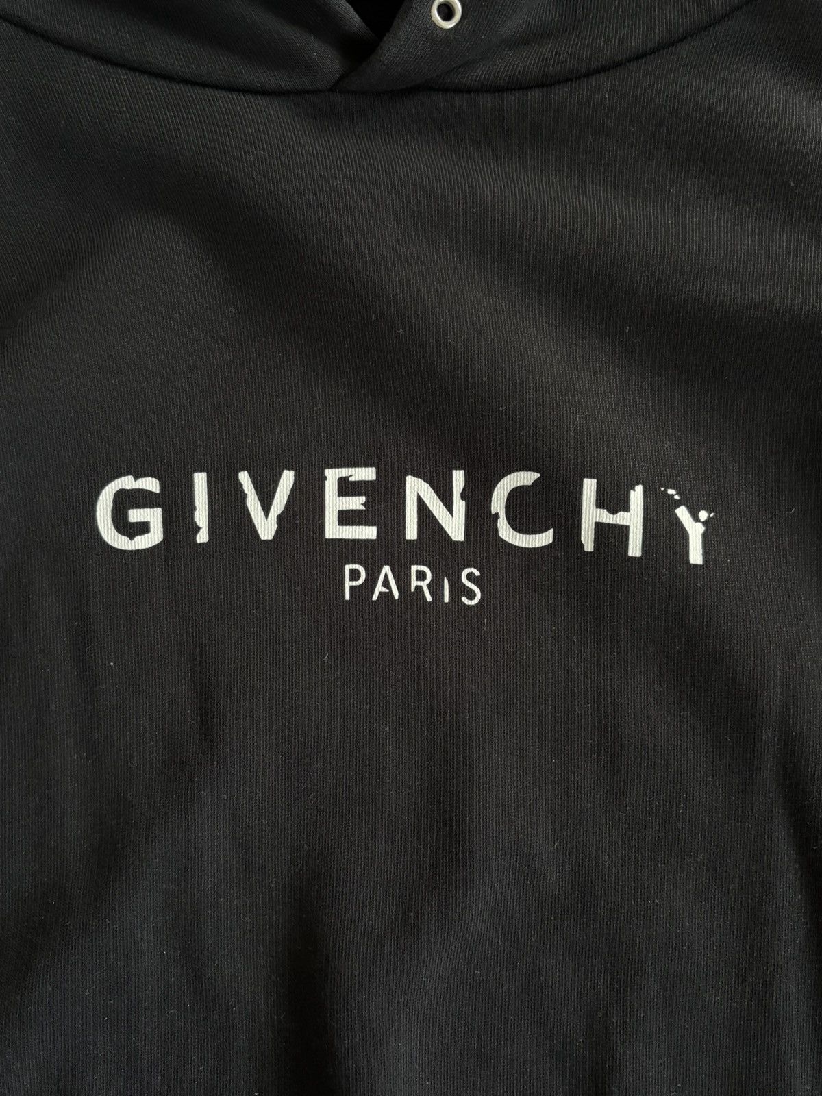 Givenchy Distressed Logo Hoodie Size US S / EU 44-46 / 1 - 2 Thumbnail