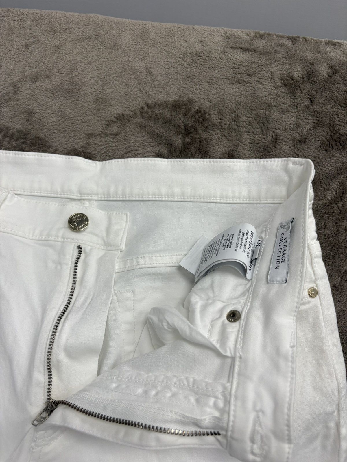 Versace Versace White Jeans Slim / Regular Classic Size US 31 - 4 Thumbnail