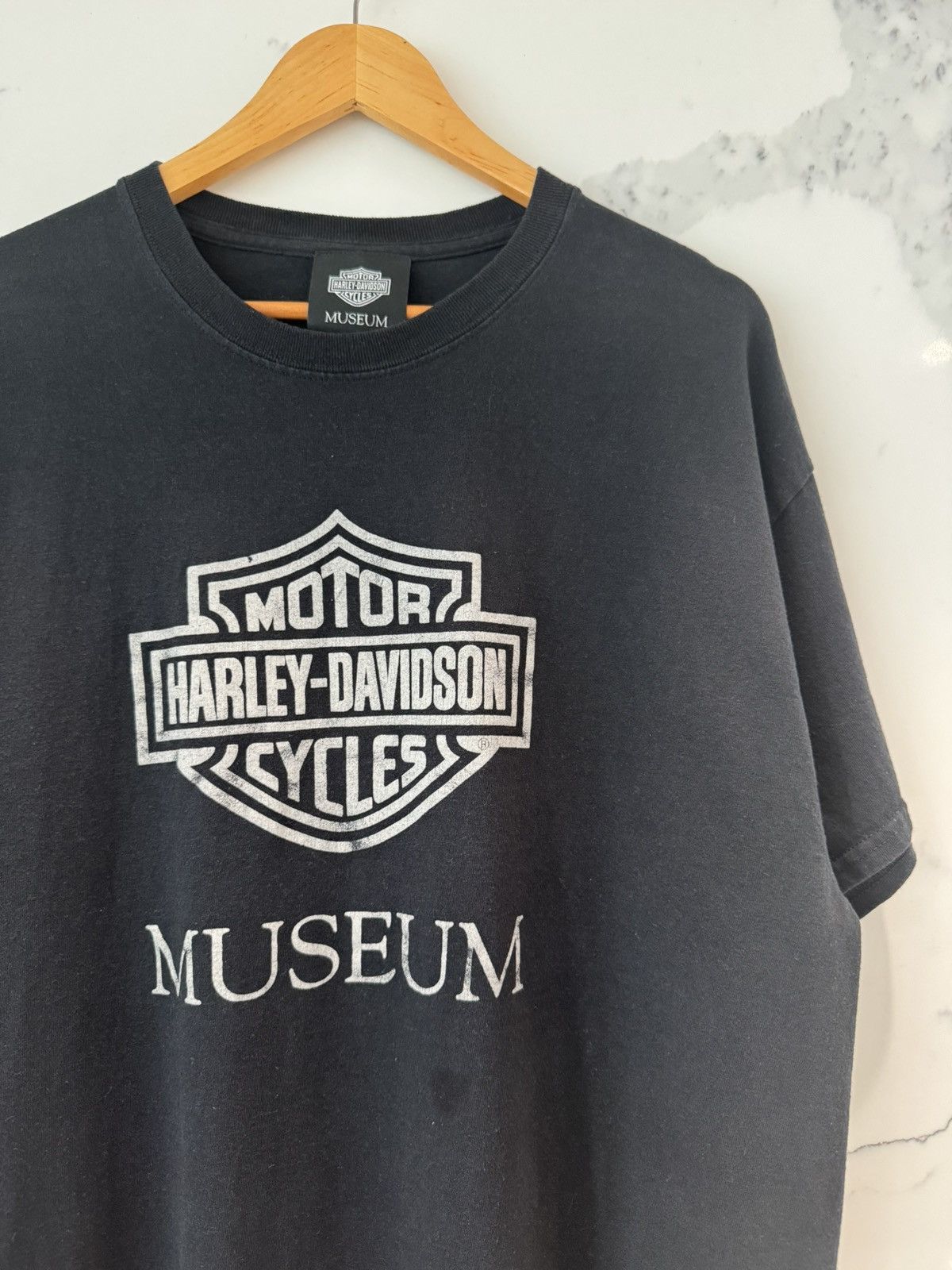 Harley Davidson Vintage Y2K Harley Davidson Museum T Shirt Black X-Large Size US XL / EU 56 / 4 - 4 Thumbnail
