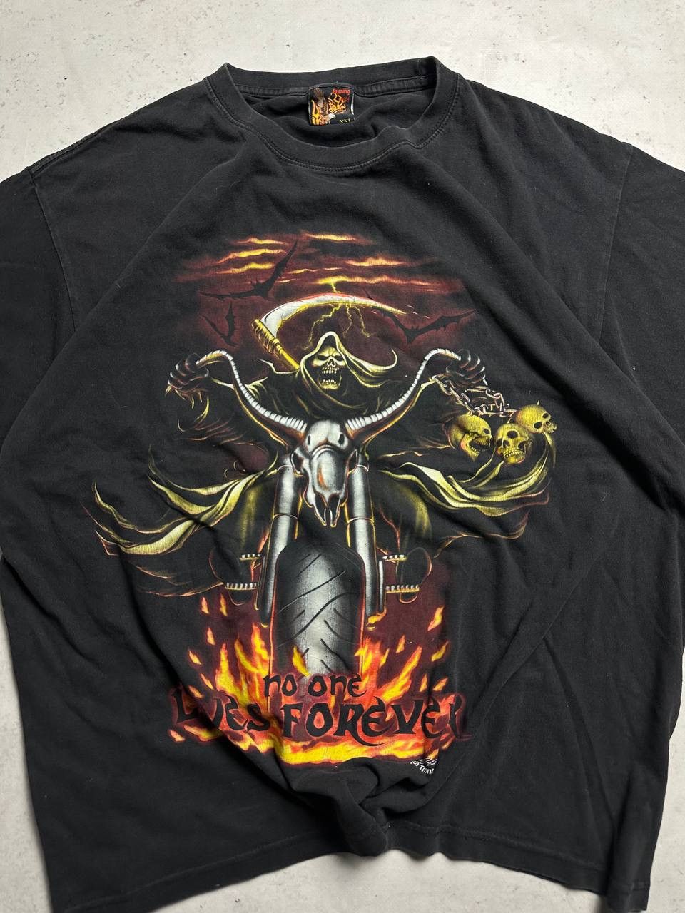 Vintage Vintage Skulls Bikers Boxy Promo T-shirt Y2K XL Size US XL / EU 56 / 4 - 3 Thumbnail