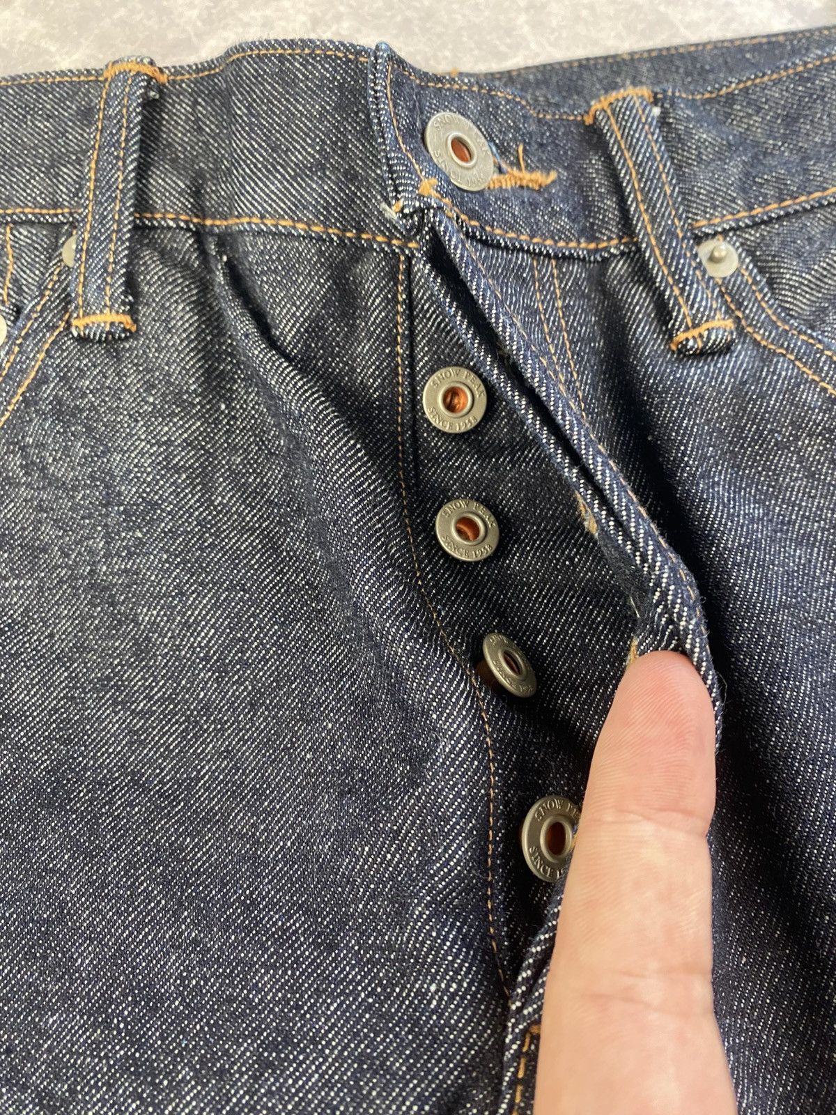 Snow Peak Snow Peak Recycled Cotton 5pkt Indigo Selvedge Jeans Sz: 28 Size US 28 / EU 44 - 3 Thumbnail